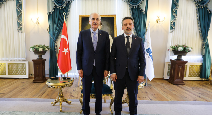 TBMM BAŞKANI KURTULMUŞ, BURSA BELEDİYESİ’Nİ ZİYARET ETTİ